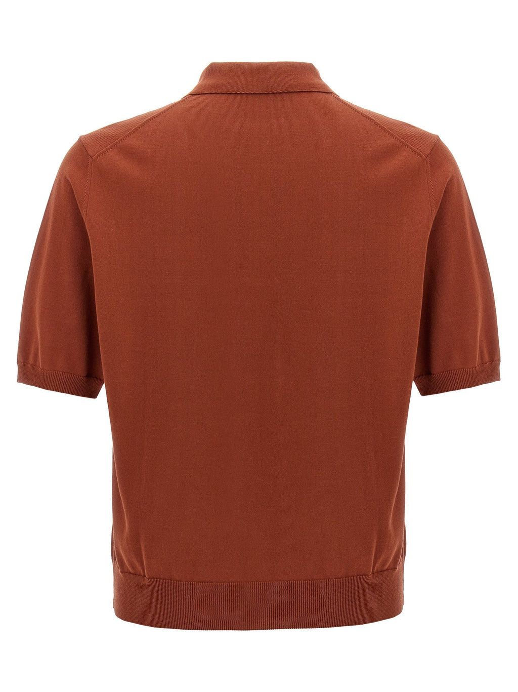 ZANONE Red Cotton Polo Shirt