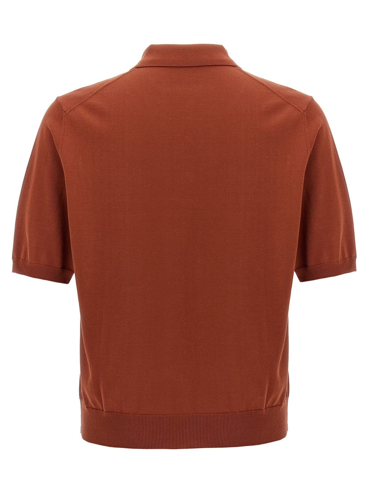 ZANONE Red Cotton Polo Shirt