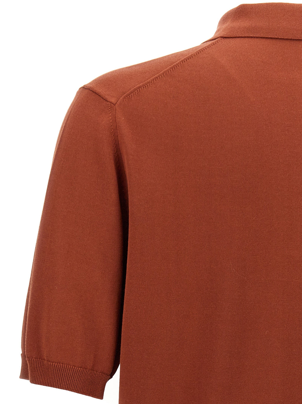 ZANONE Red Cotton Polo Shirt