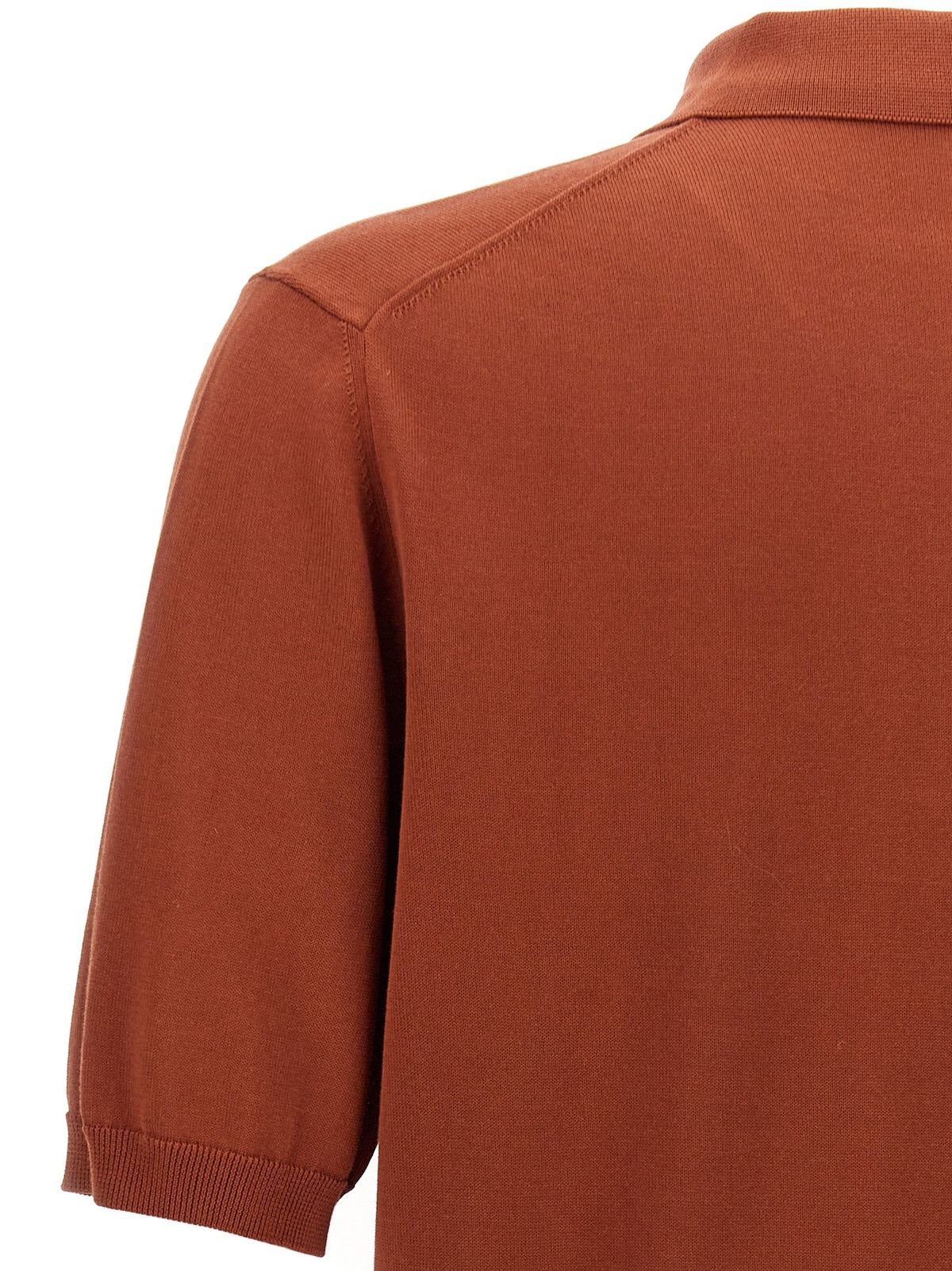 ZANONE Red Cotton Polo Shirt