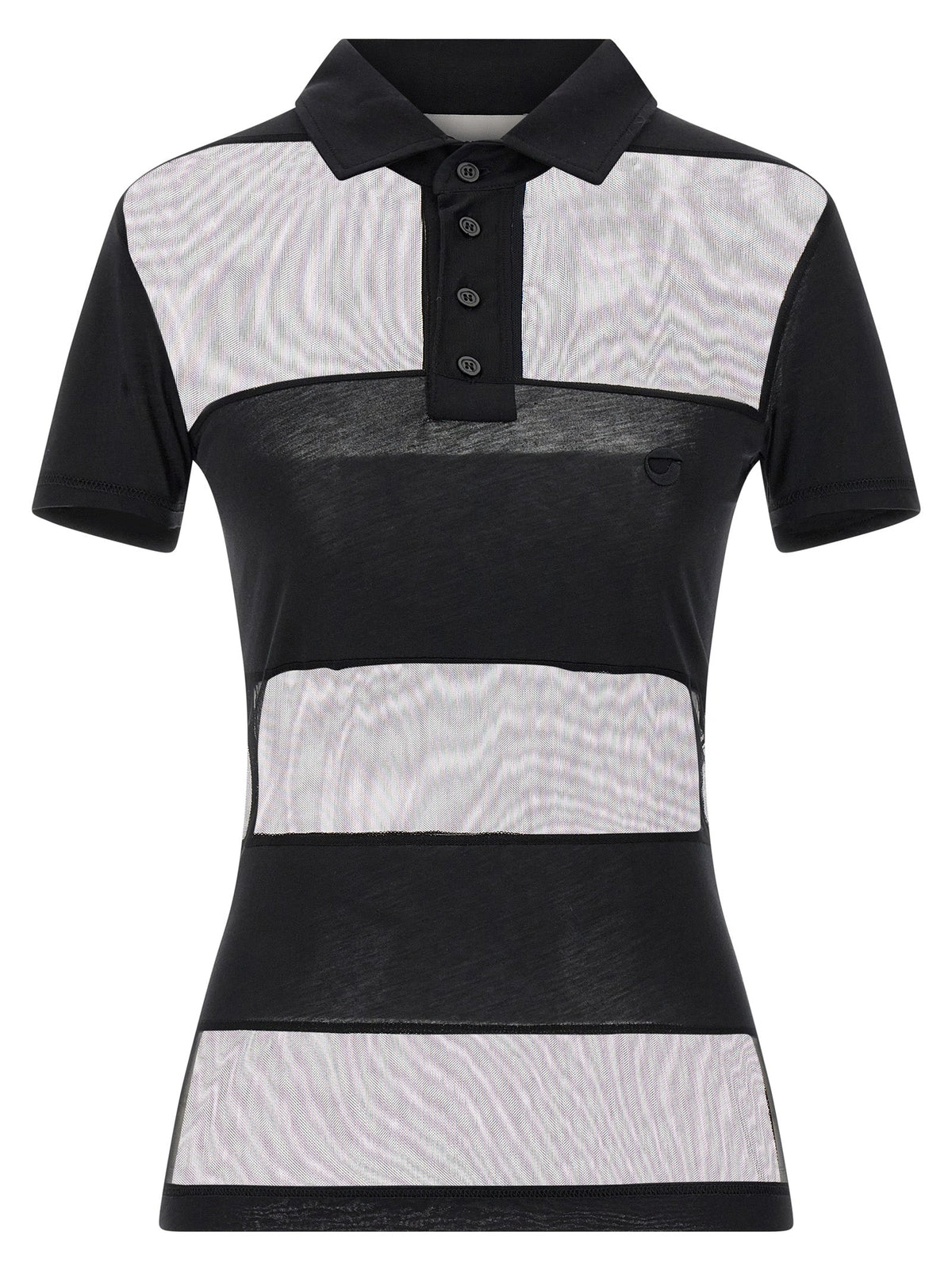 Coperni Black Cotton Polo Shirt
