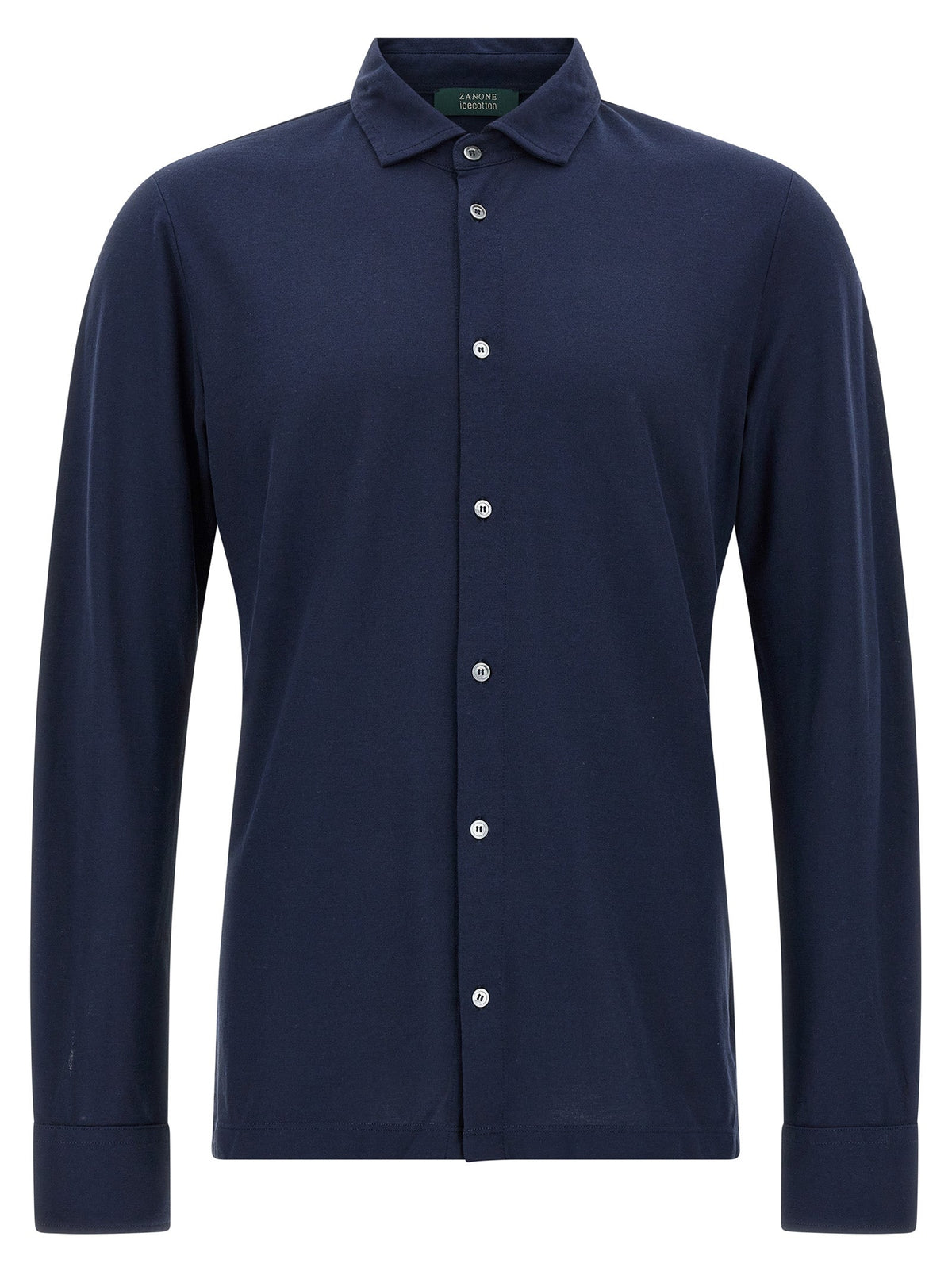 ZANONE Blue Cotton Blouse