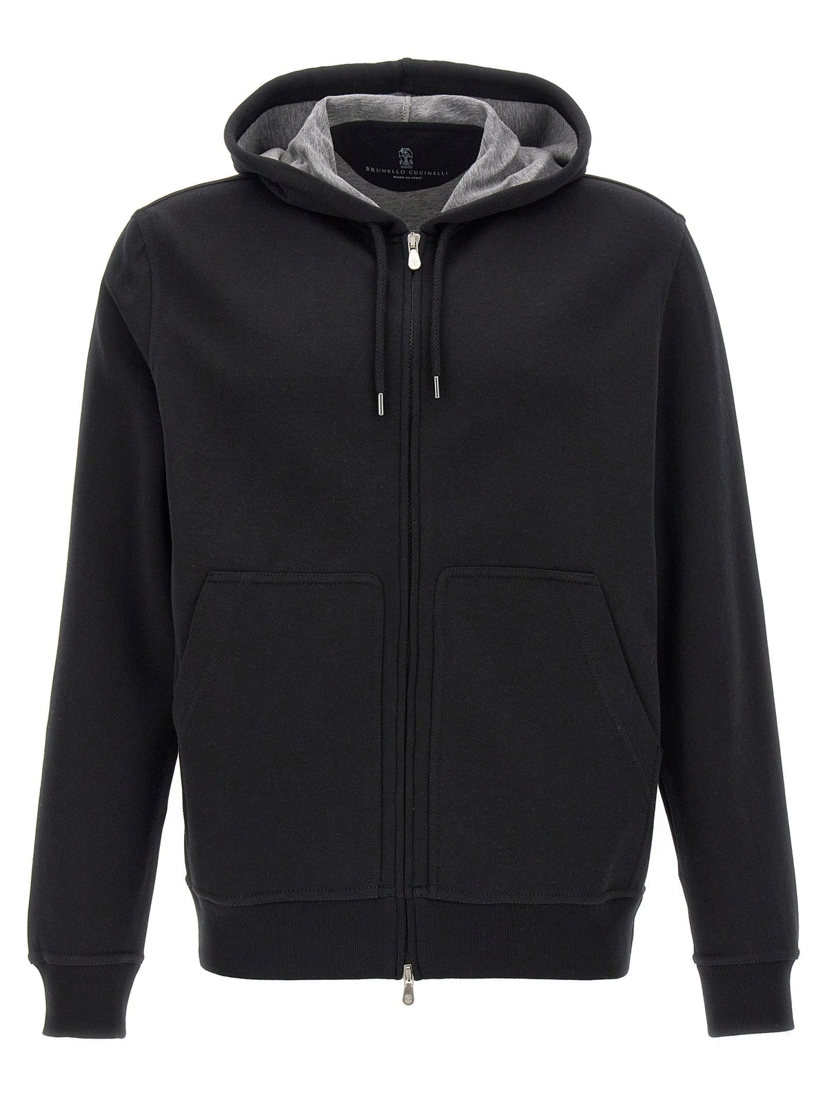 Brunello Cucinelli Black Cotton Sweatshirt