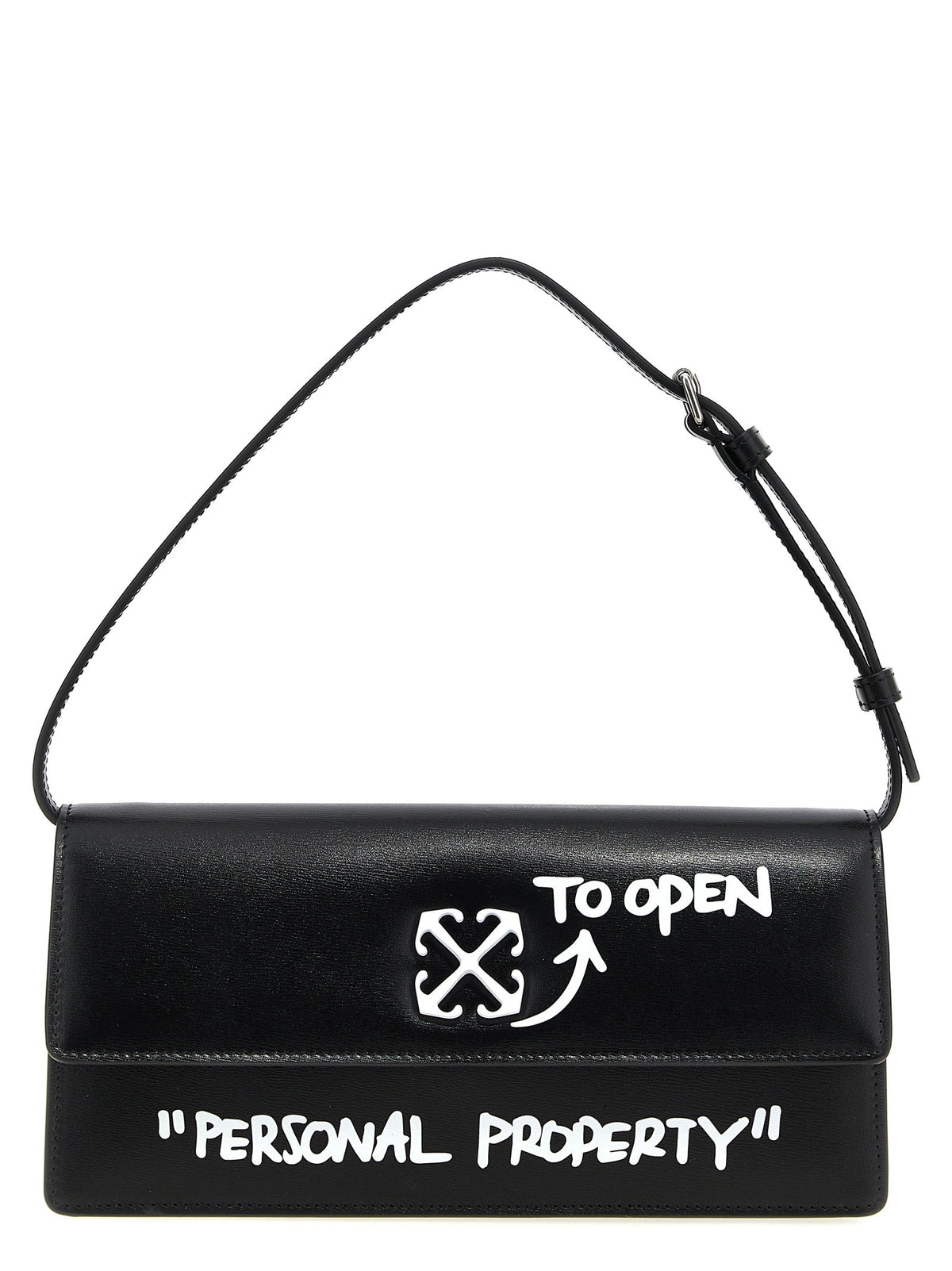 Off-White Bicolor Calfskin Shoulder Bag