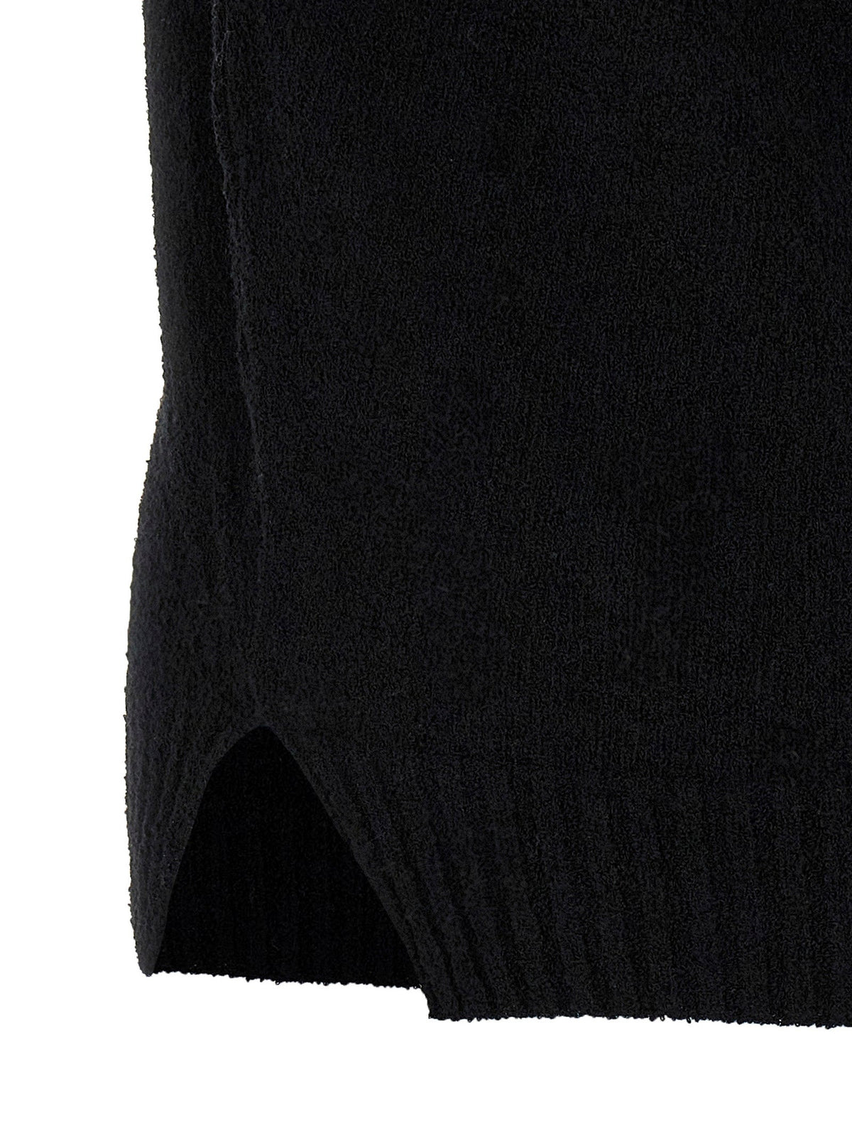 MA'RY'YA Black Cotton Polo Shirt