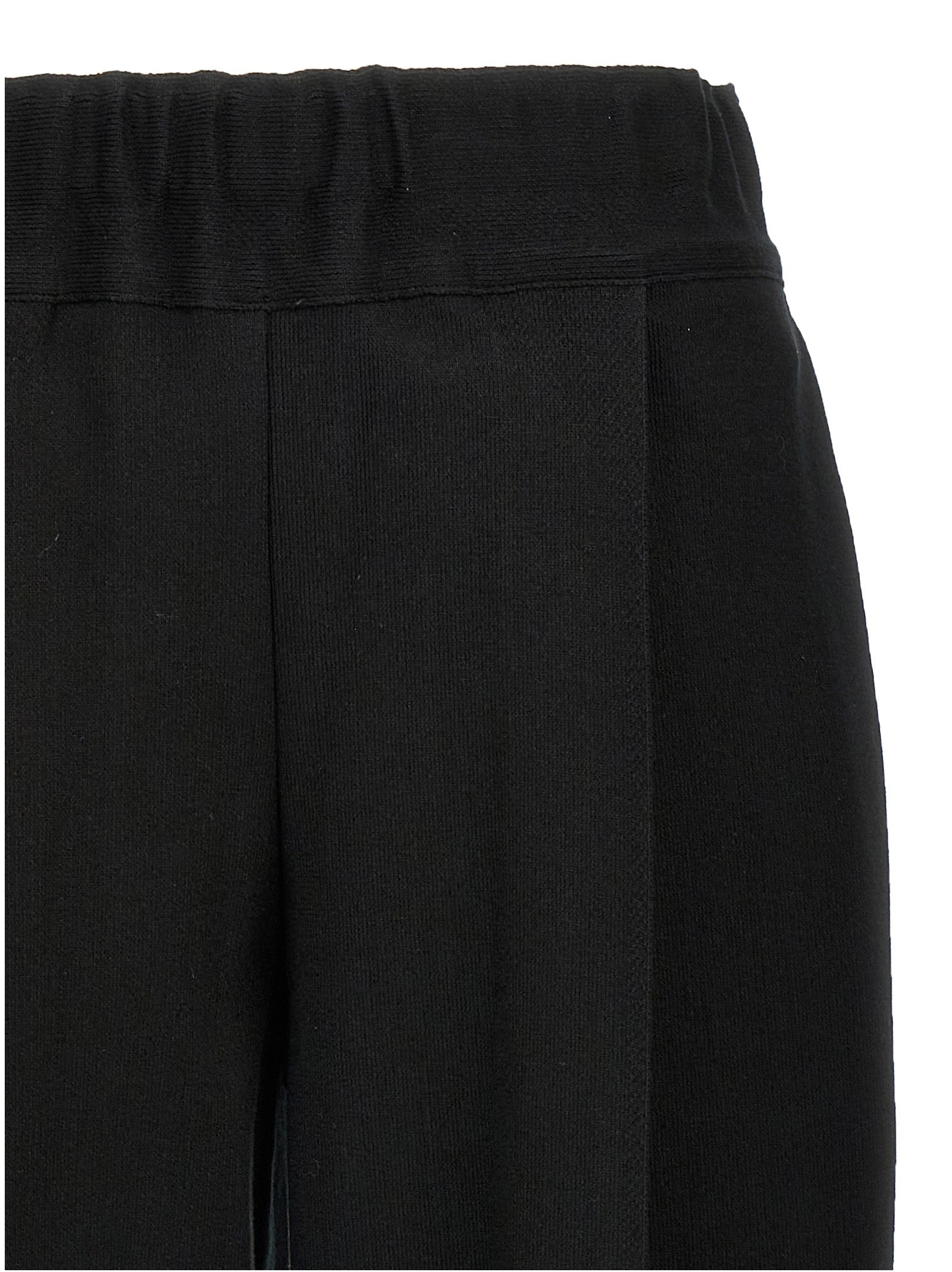 Issey Miyake Black Cotton Casual Pants