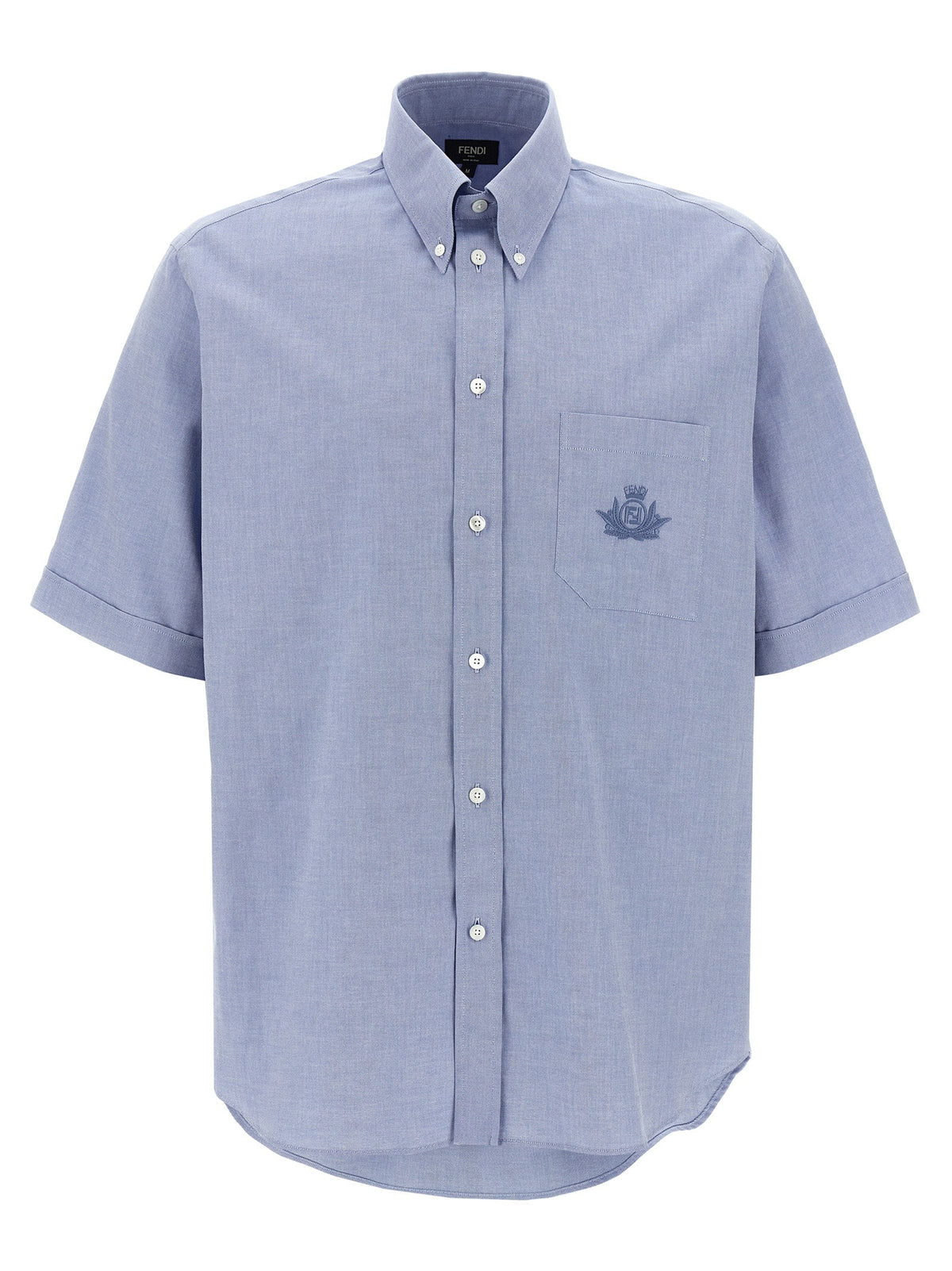 Fendi Blue Cotton Blouse
