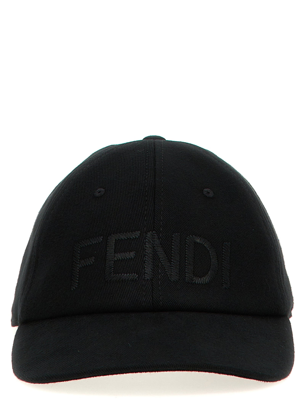 Fendi Black Cotton Cap (Baseball Hat)