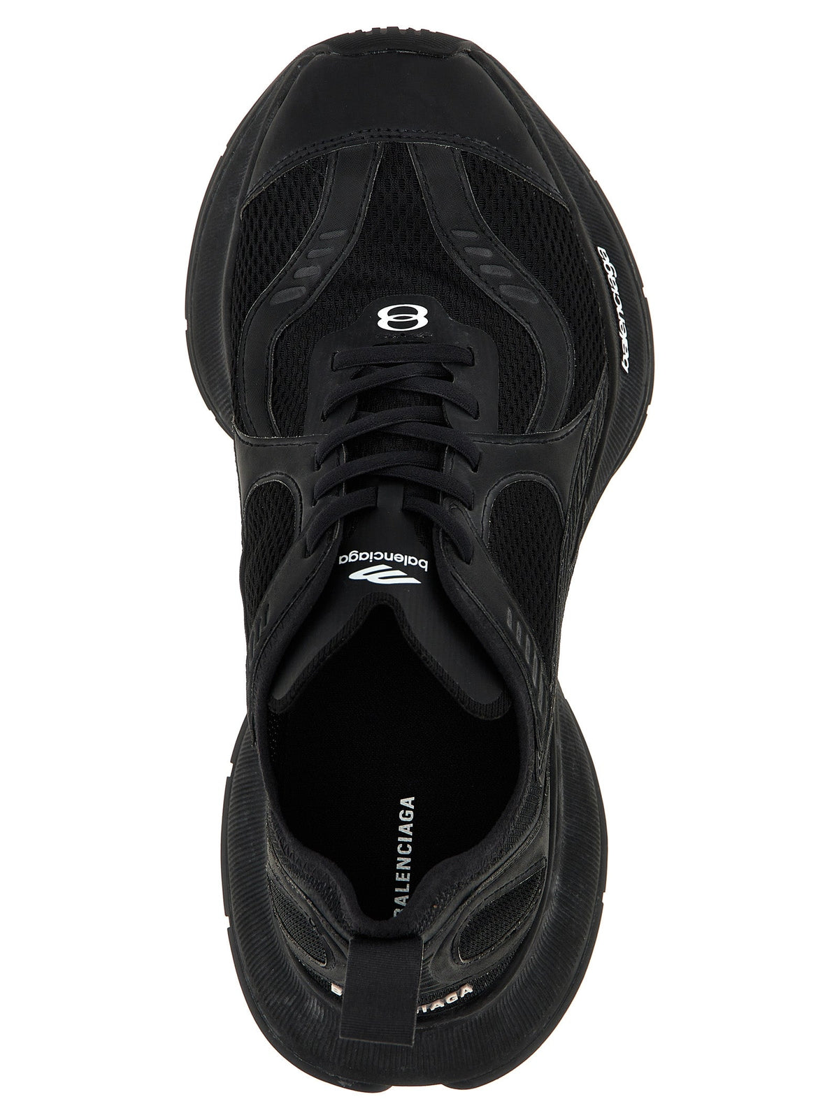 Balenciaga Black Polyester Athletic Sneakers