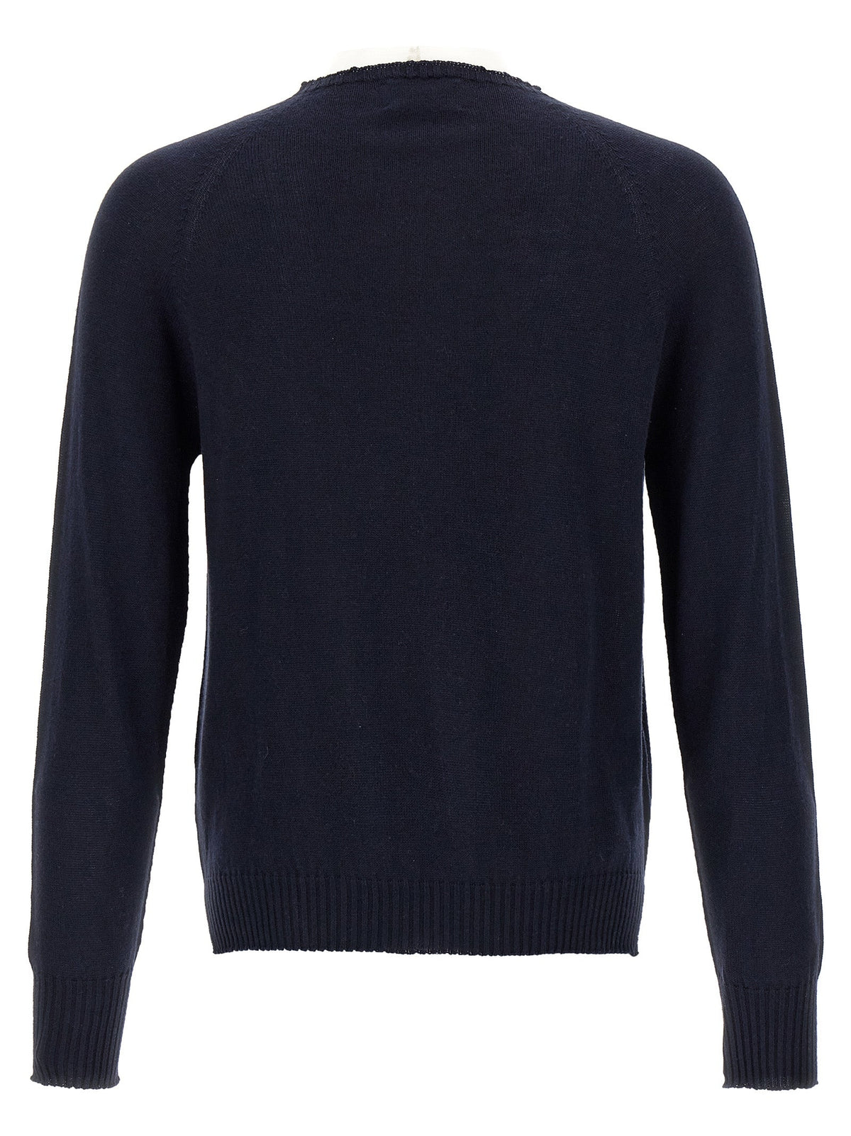MA'RY'YA Blue Cotton Cardigan