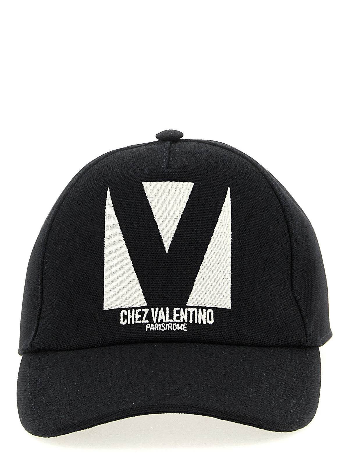 Valentino Garavani Black Cotton Cap (Baseball Hat)