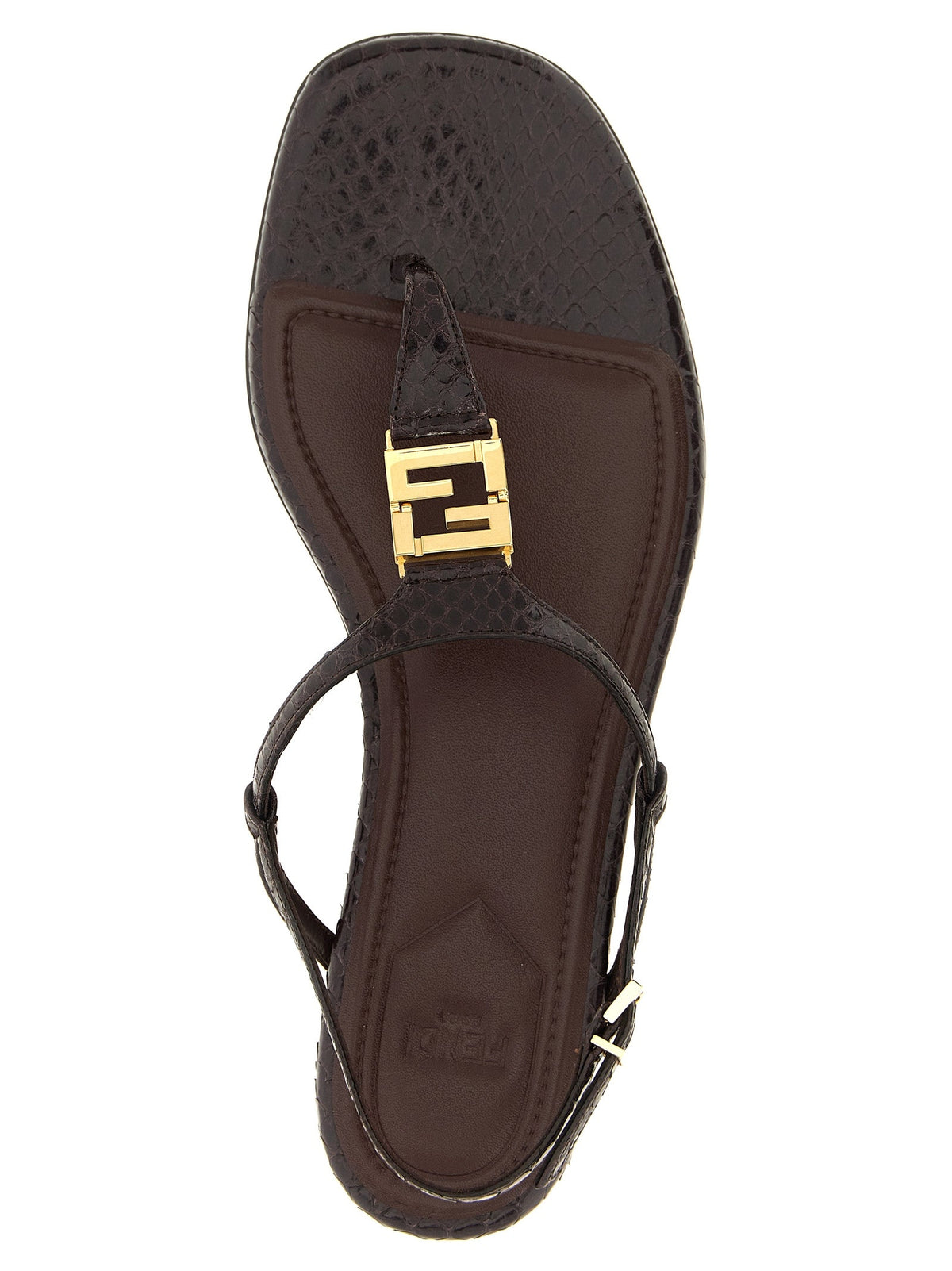 Fendi Purple Elastane Flat Sandals