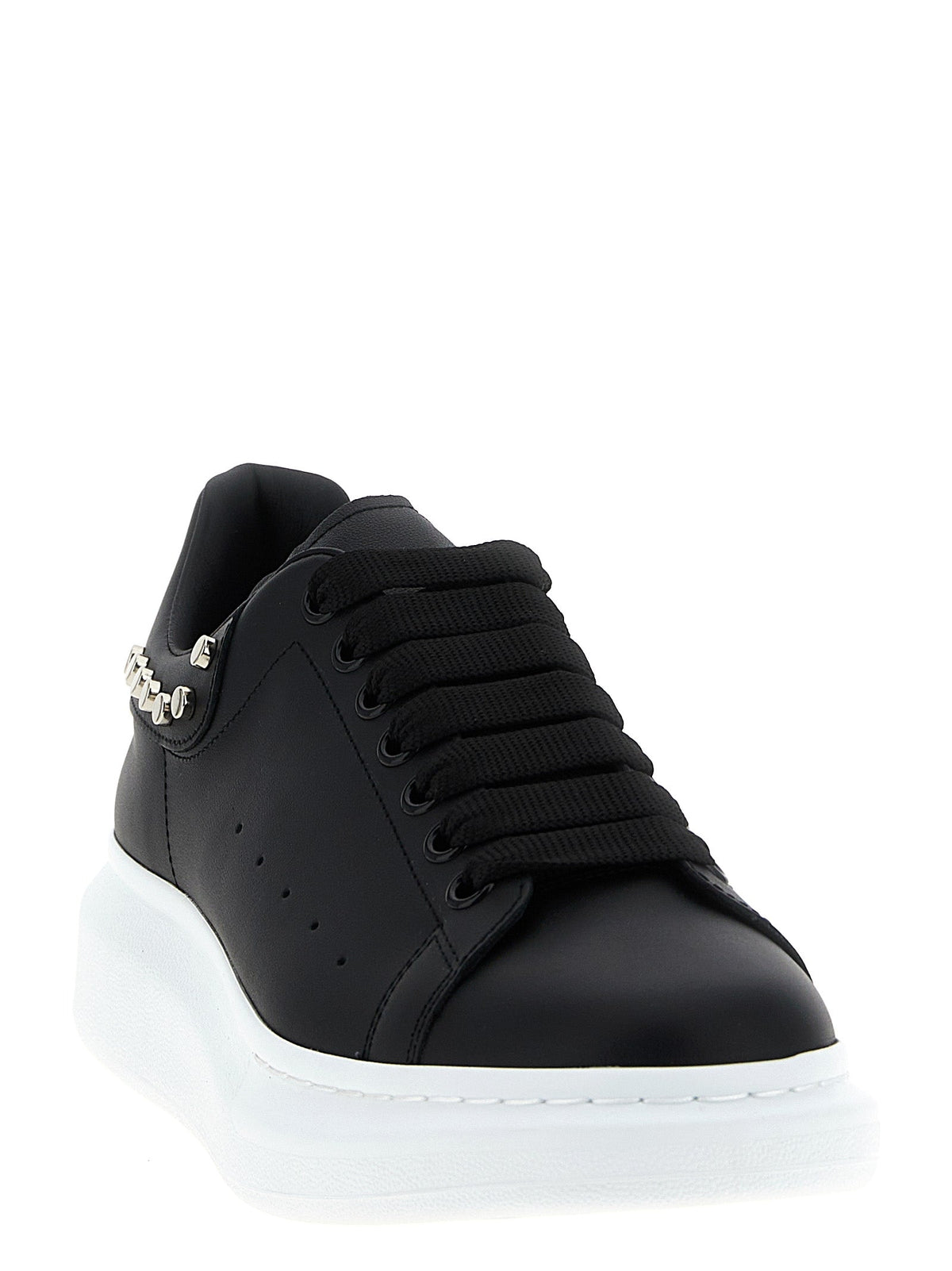 Alexander McQueen Black Calfskin Chunky Sneakers