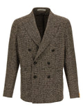 Tagliatore Brown Virgin Wool Blazer