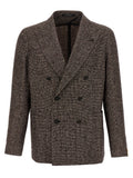 Tagliatore Brown Virgin Wool Blazer