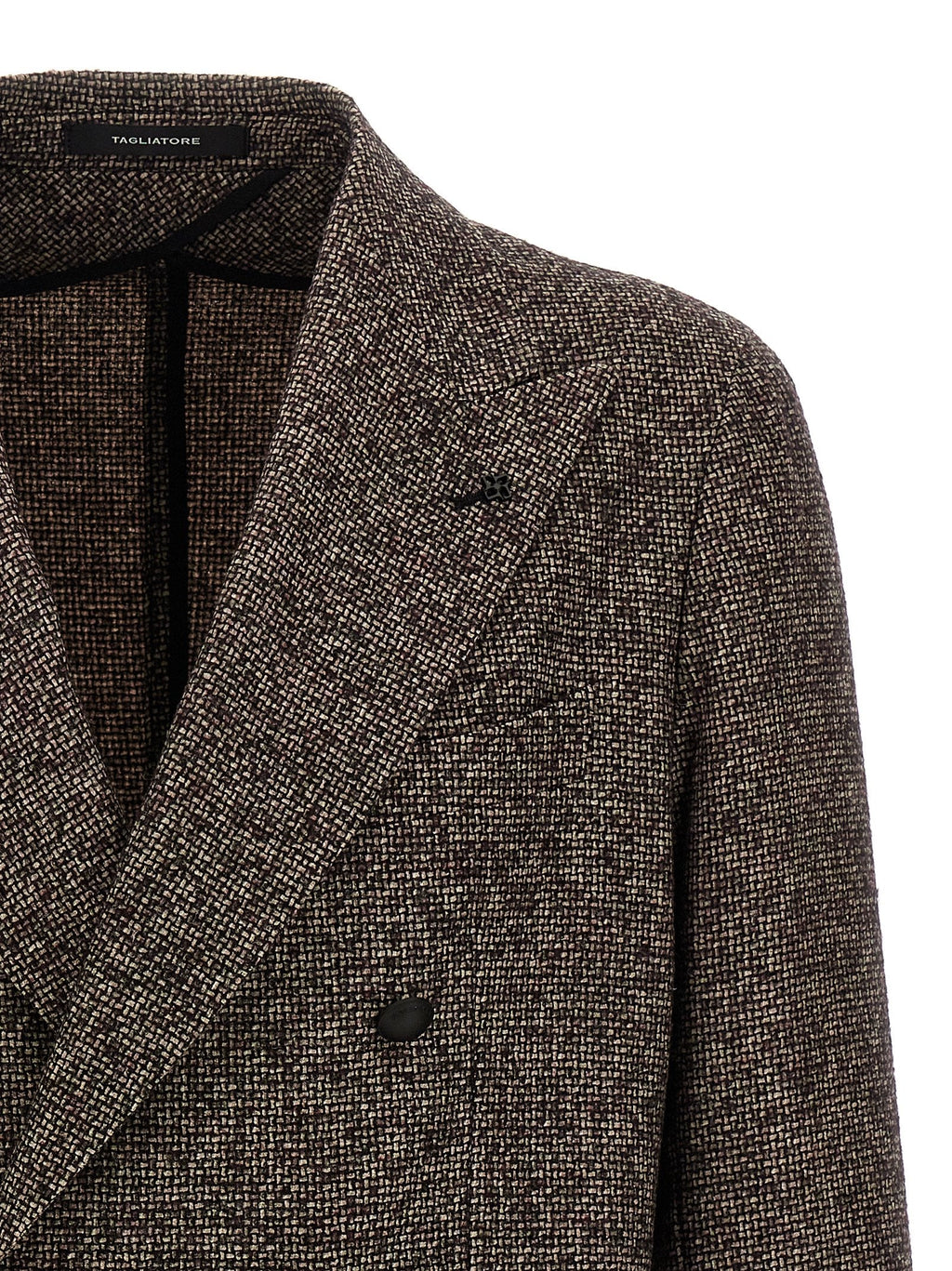 Tagliatore Brown Virgin Wool Blazer