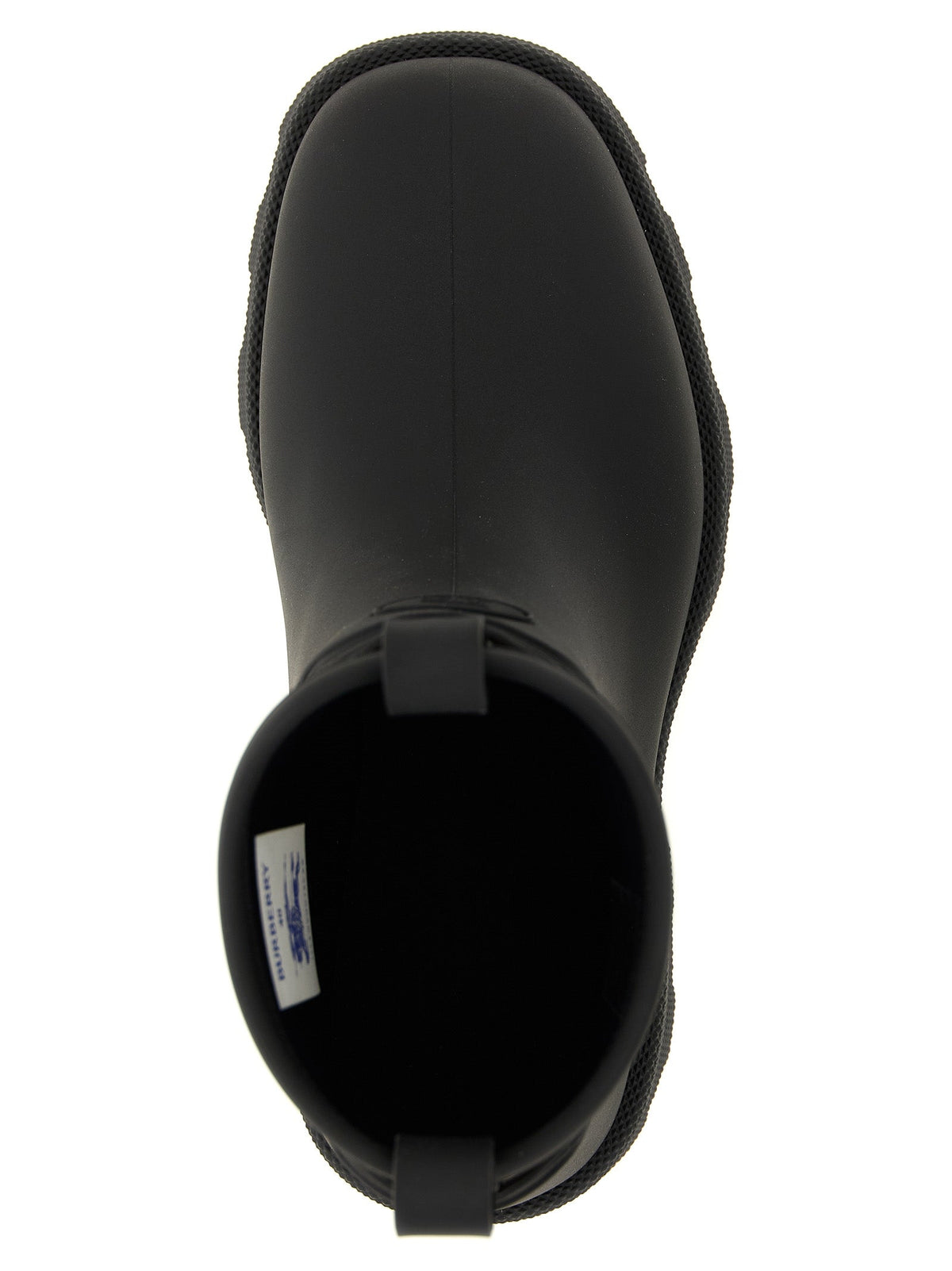 Burberry Black Rubber Ankle Boots