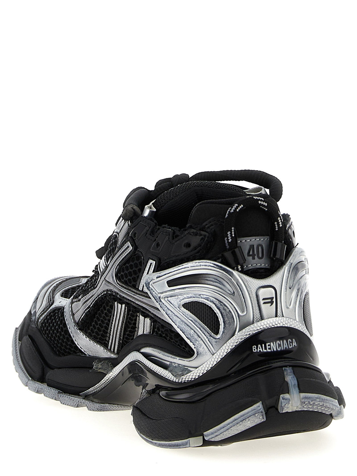 Balenciaga Black Polyethylene Athletic Sneakers