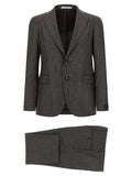 Tagliatore Brown Virgin Wool Two-Piece Suit