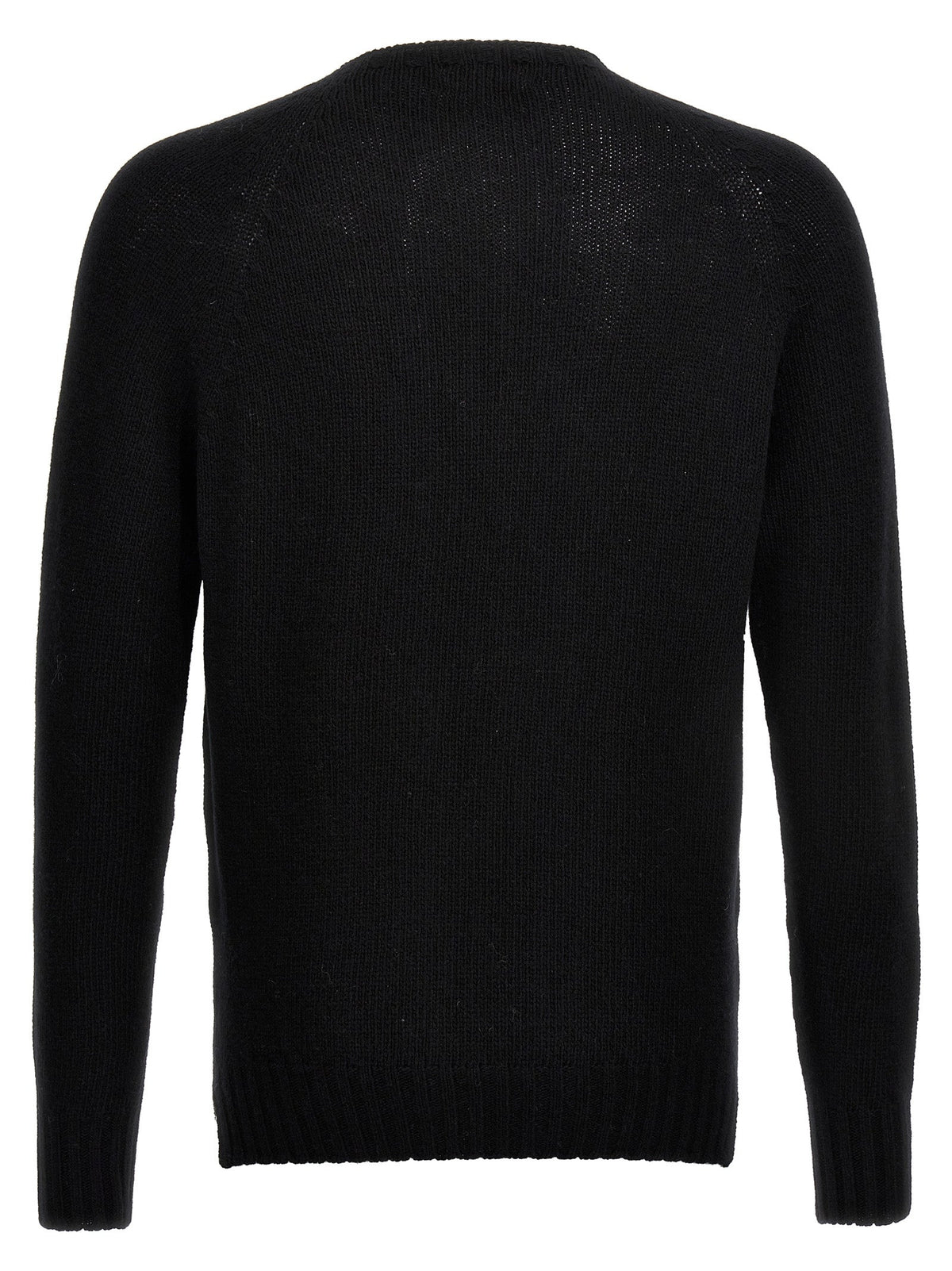 MA'RY'YA Black Virgin Wool Cardigan