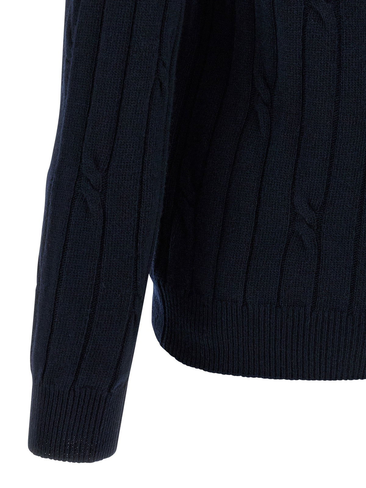 ZANONE Blue Virgin Wool Polo Shirt