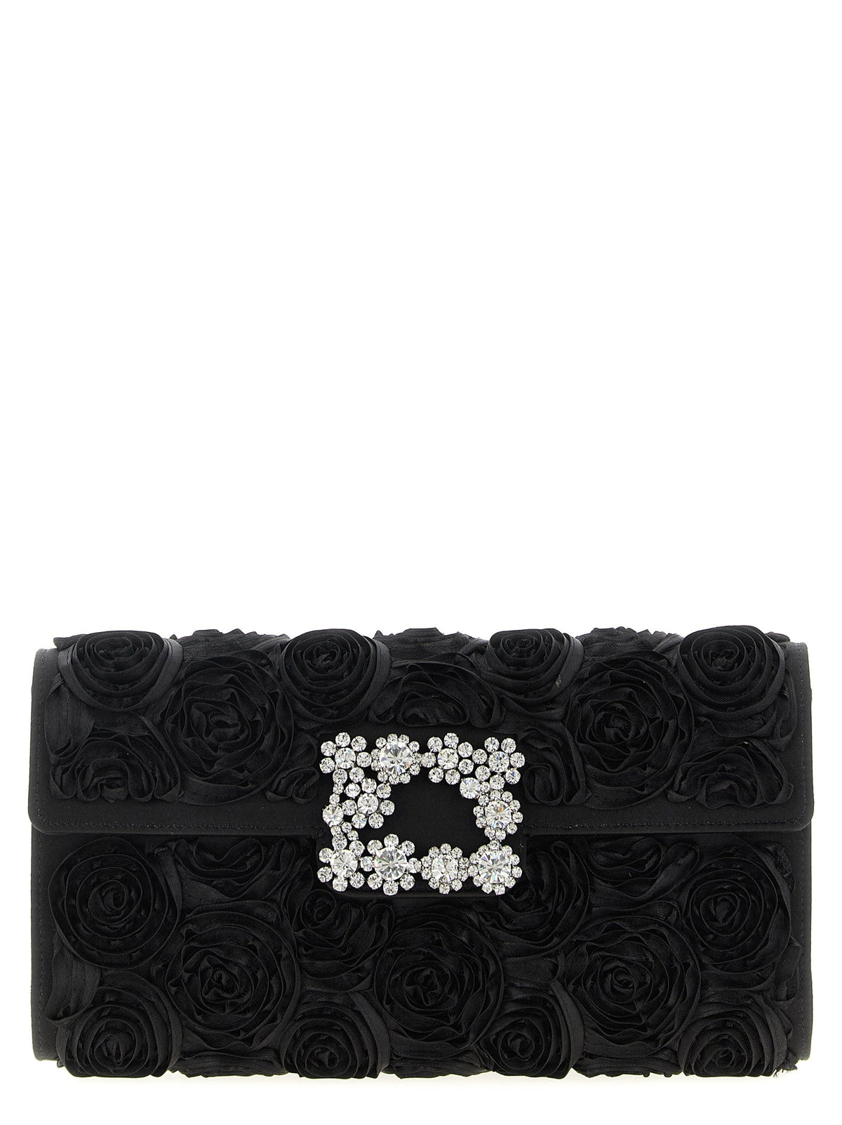 Roger Vivier Black Viscose Clutch Bag