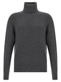 MA'RY'YA Gray Virgin Wool Cardigan