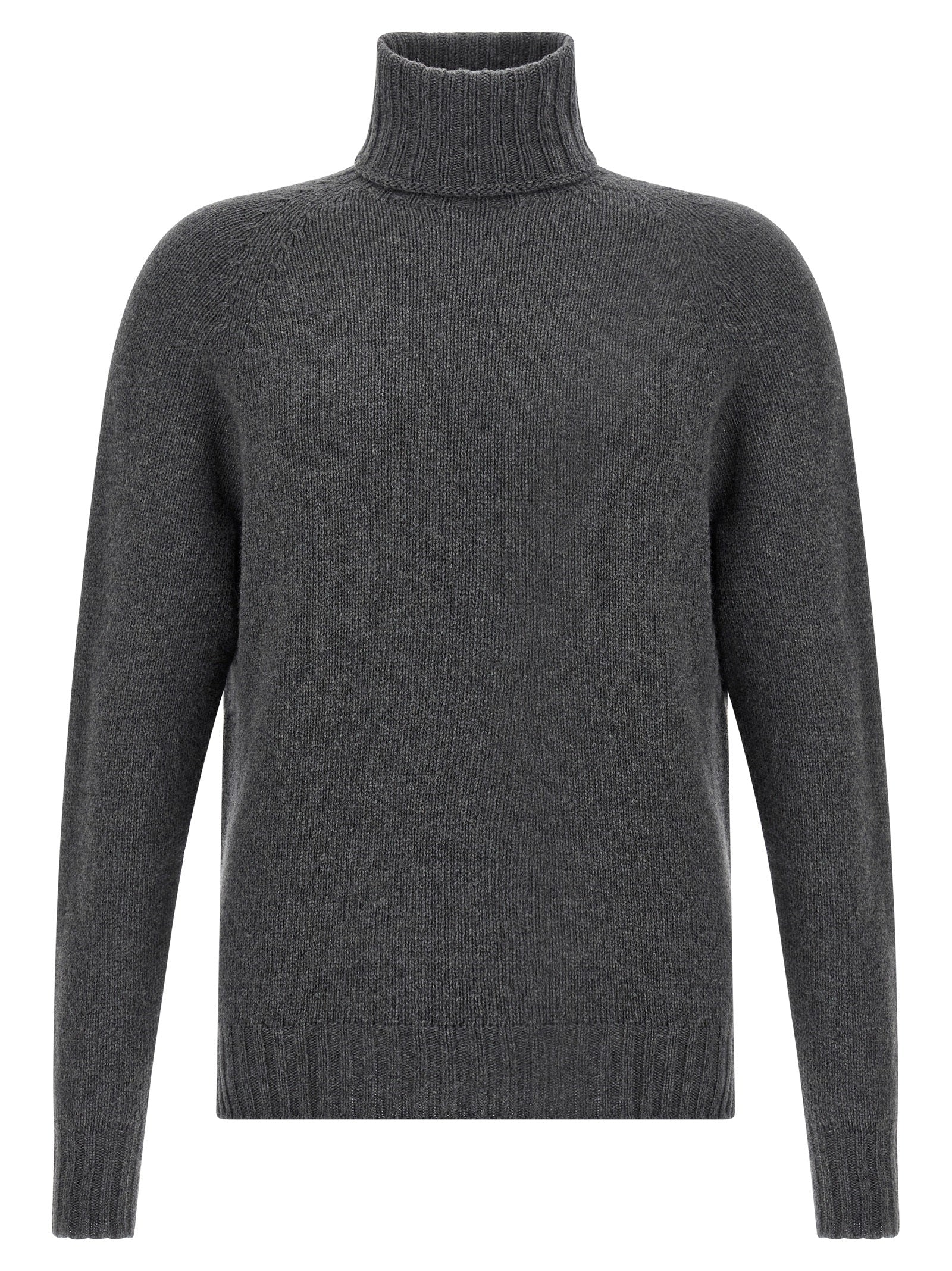 MA'RY'YA Gray Virgin Wool Cardigan