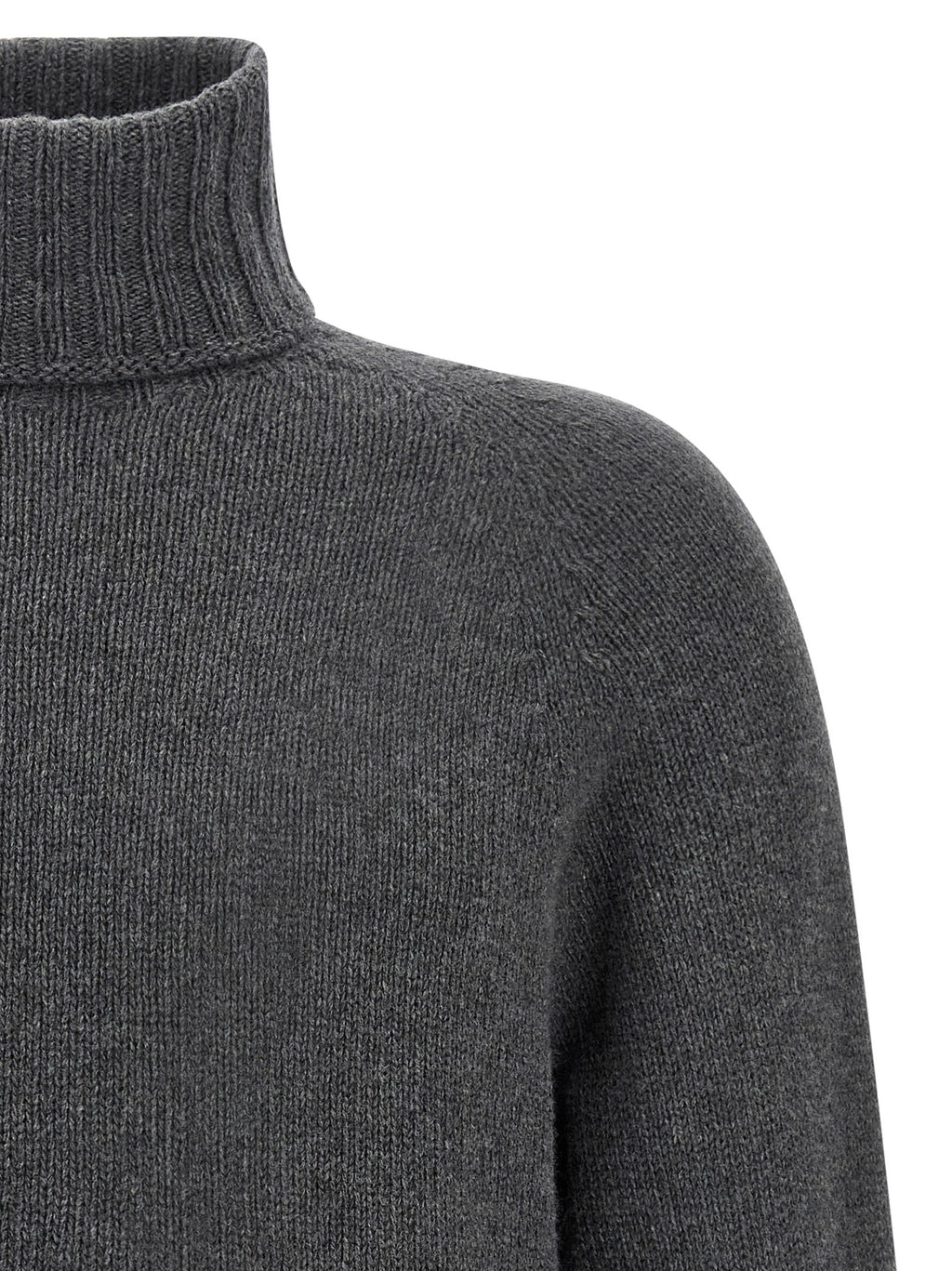 MA'RY'YA Gray Virgin Wool Cardigan