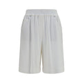 Brunello Cucinelli White Cotton Bermuda Shorts