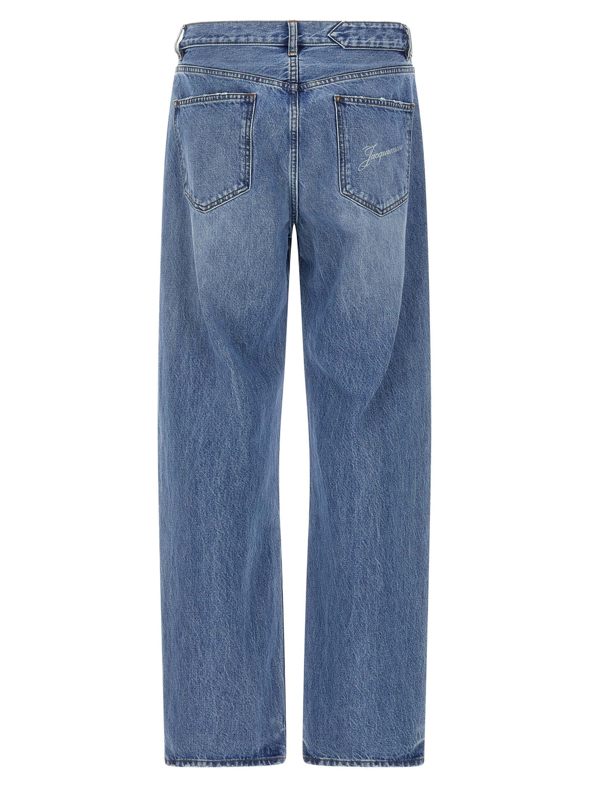 Jacquemus Blue Cotton Straight-Leg Jeans