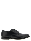 Doucal's Black Calfskin Oxfords And Derbies