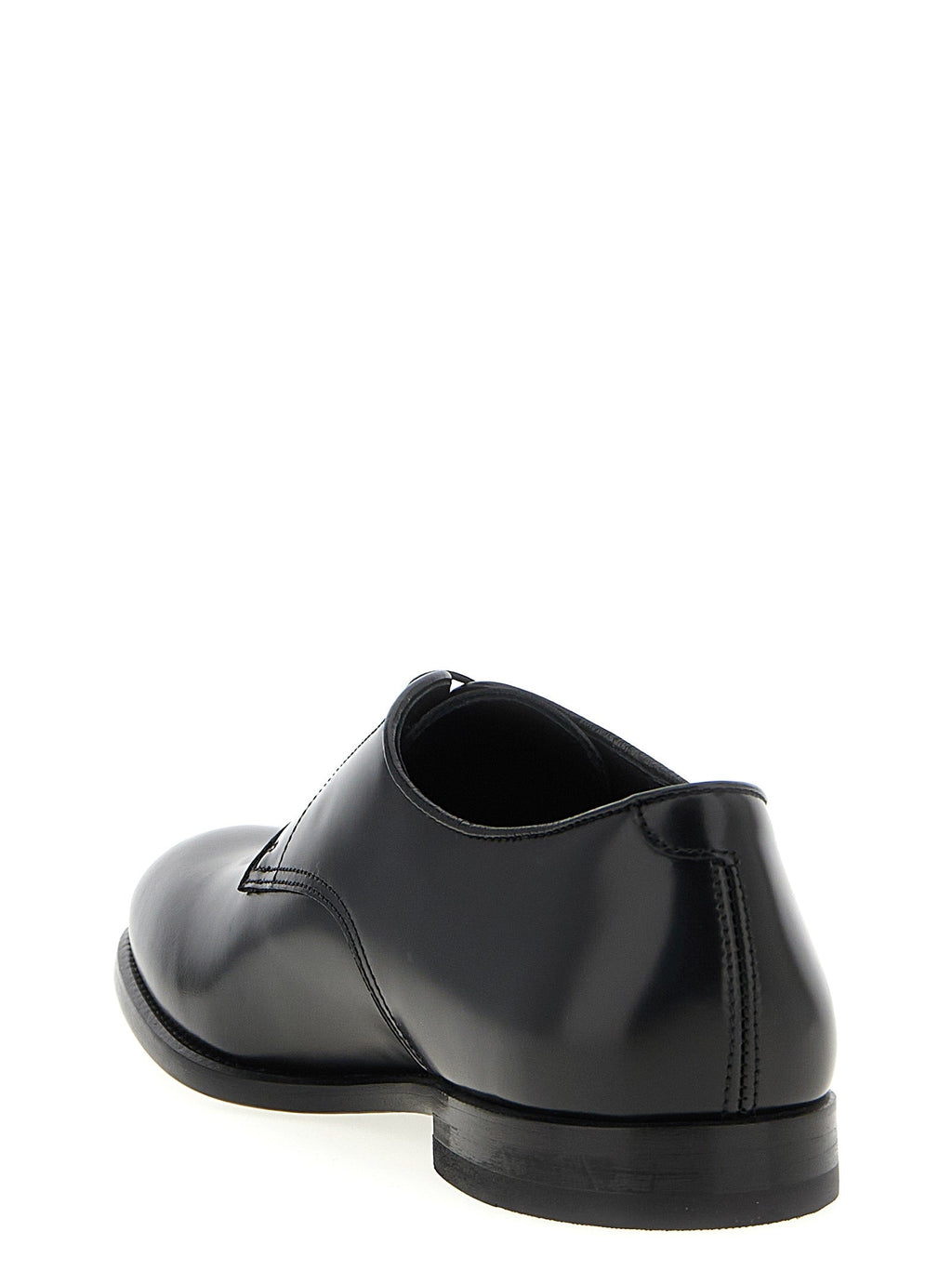 Doucal's Black Calfskin Oxfords And Derbies