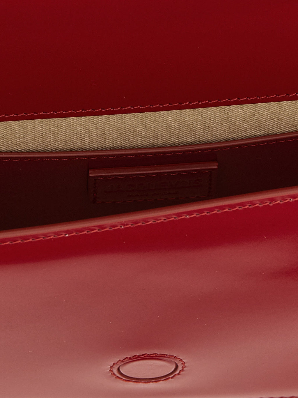 Jacquemus Red Calfskin Shoulder Bag