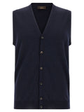 ZANONE Blue Virgin Wool Cardigan