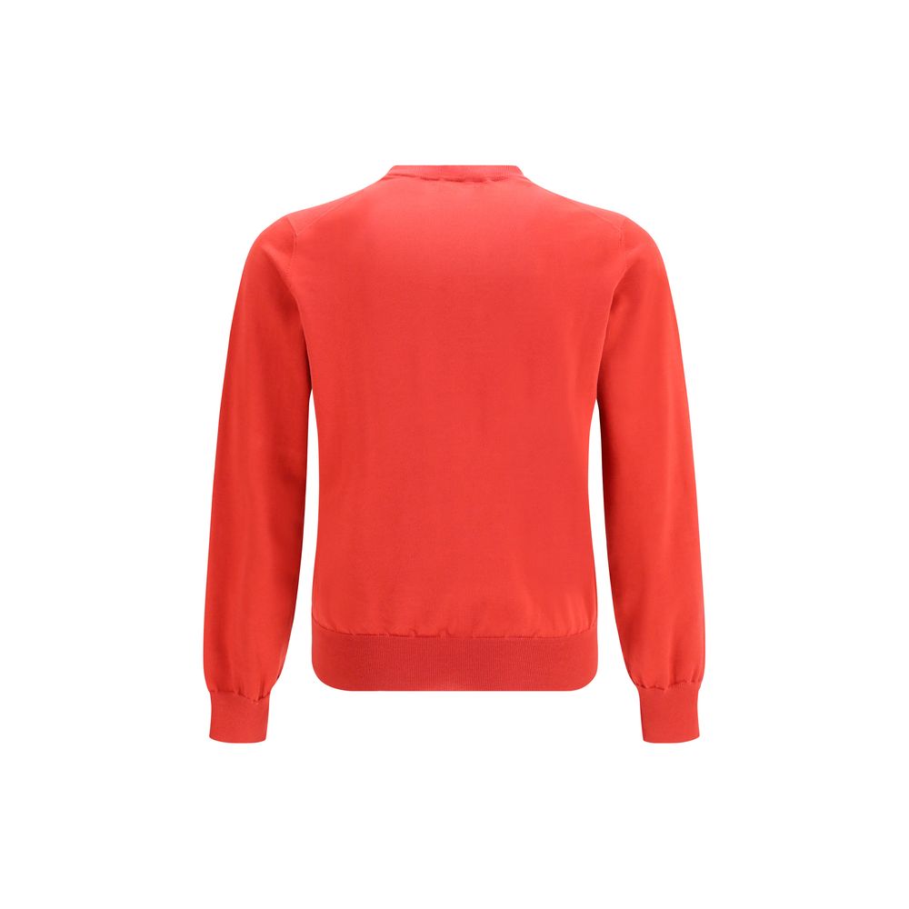 Brunello Cucinelli Red Cotton Sweatshirt