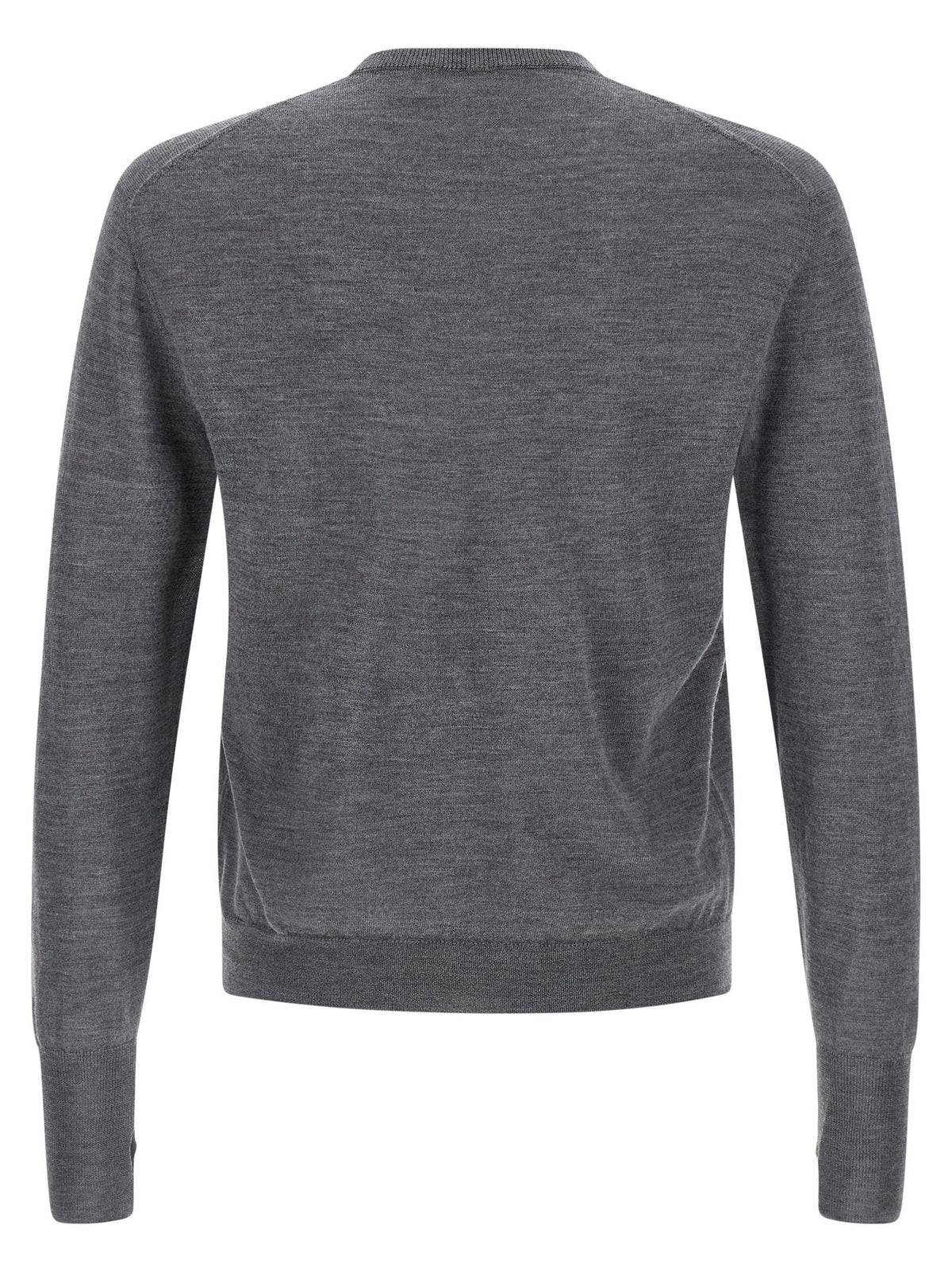 MA'RY'YA Gray Virgin Wool Cardigan