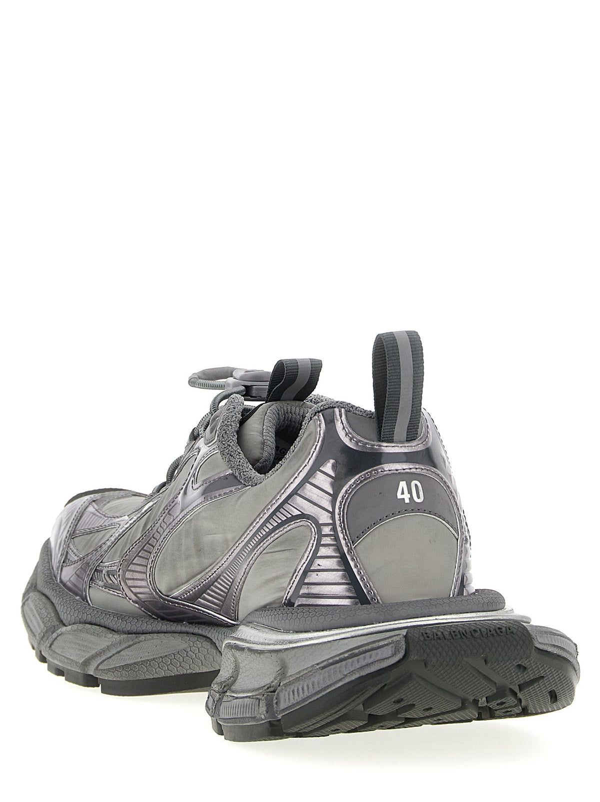 Balenciaga Gray Polyester Athletic Sneakers