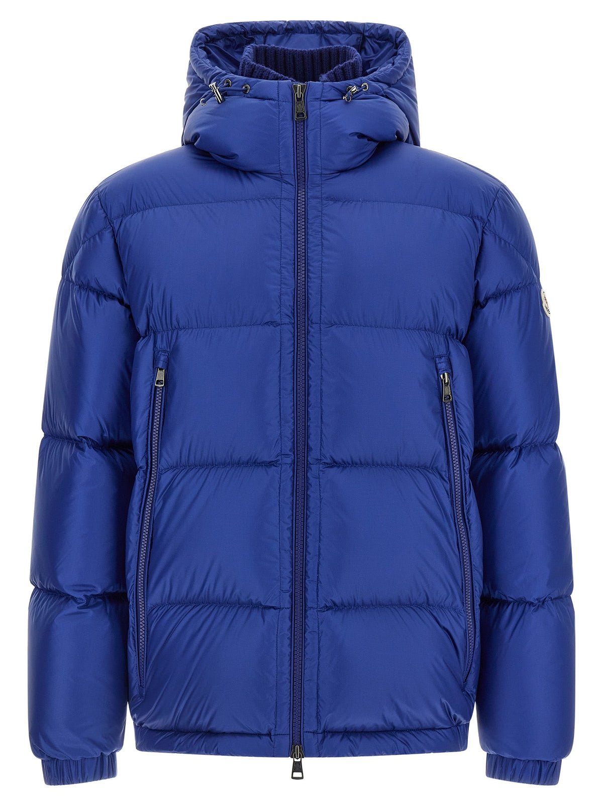 Moncler Blue Polyamide Full-Length Jacket