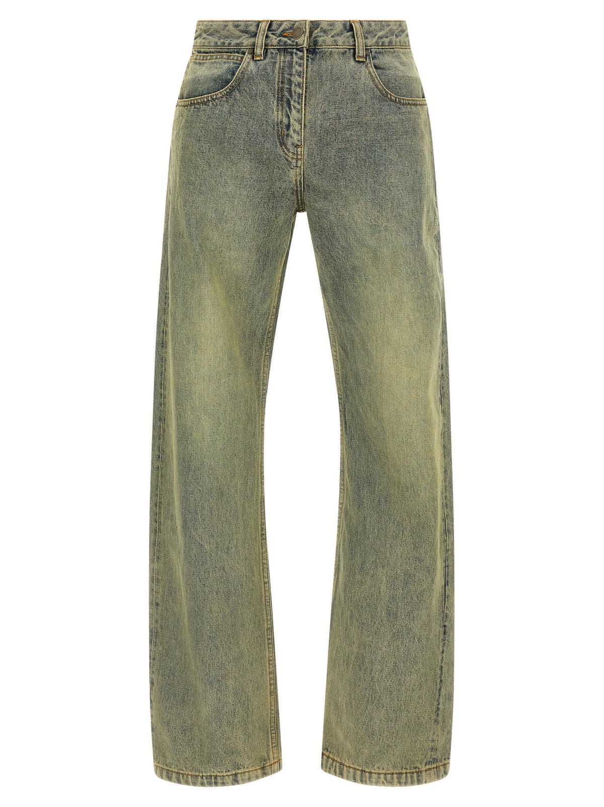 Entire Studios Multicolor Cotton Straight-Leg Jeans