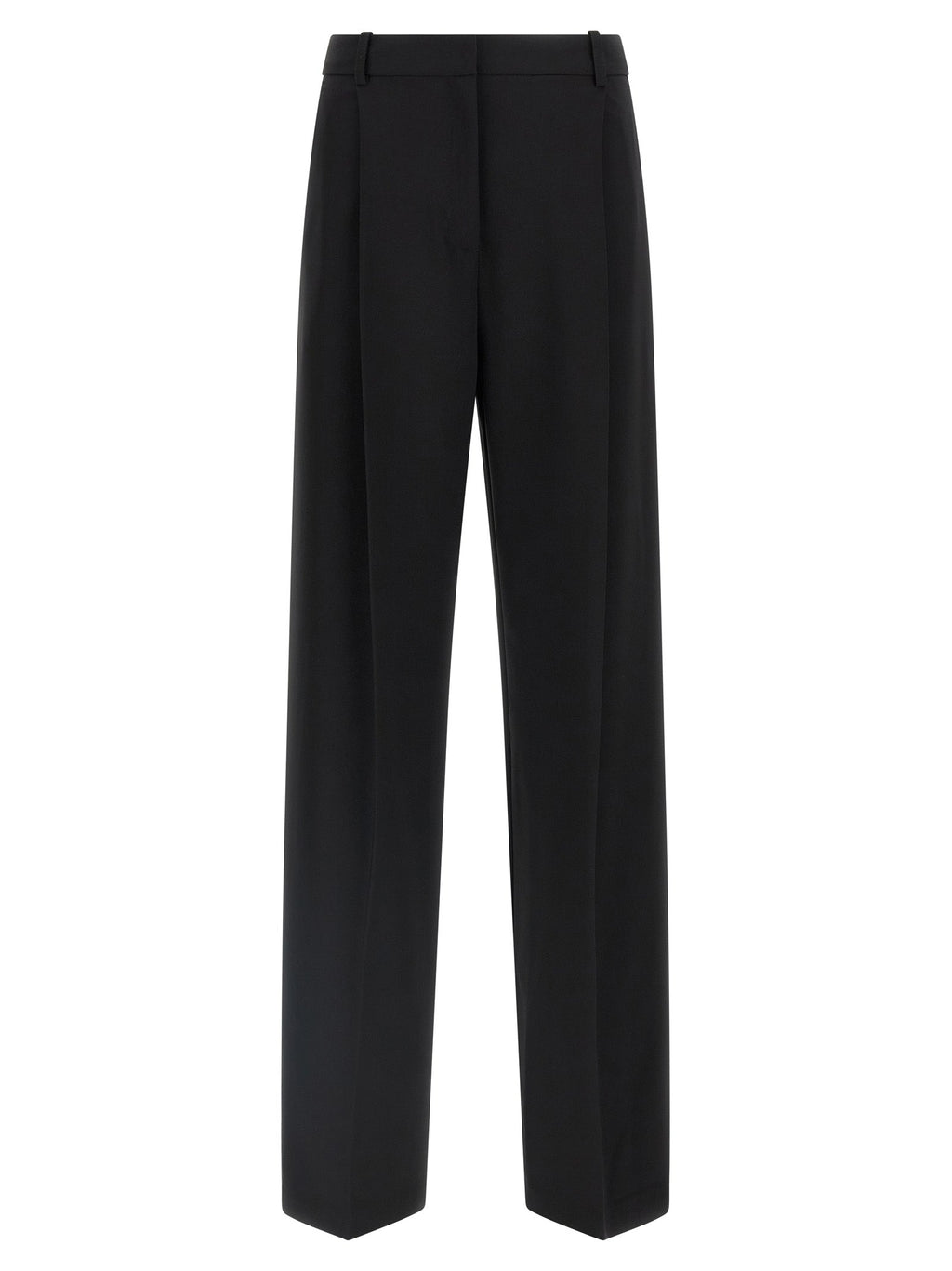 Elisabetta Franchi Black Polyester Casual Pants