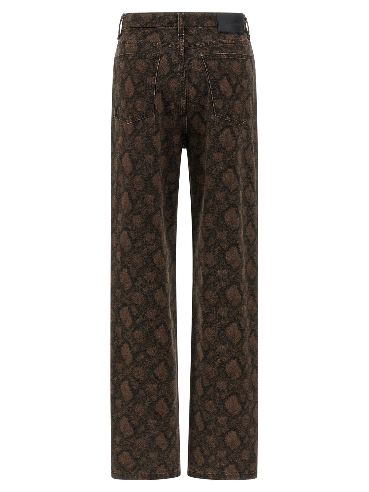 ROTATE BIRGER CHRISTENSEN Brown Cotton Straight-Leg Jeans