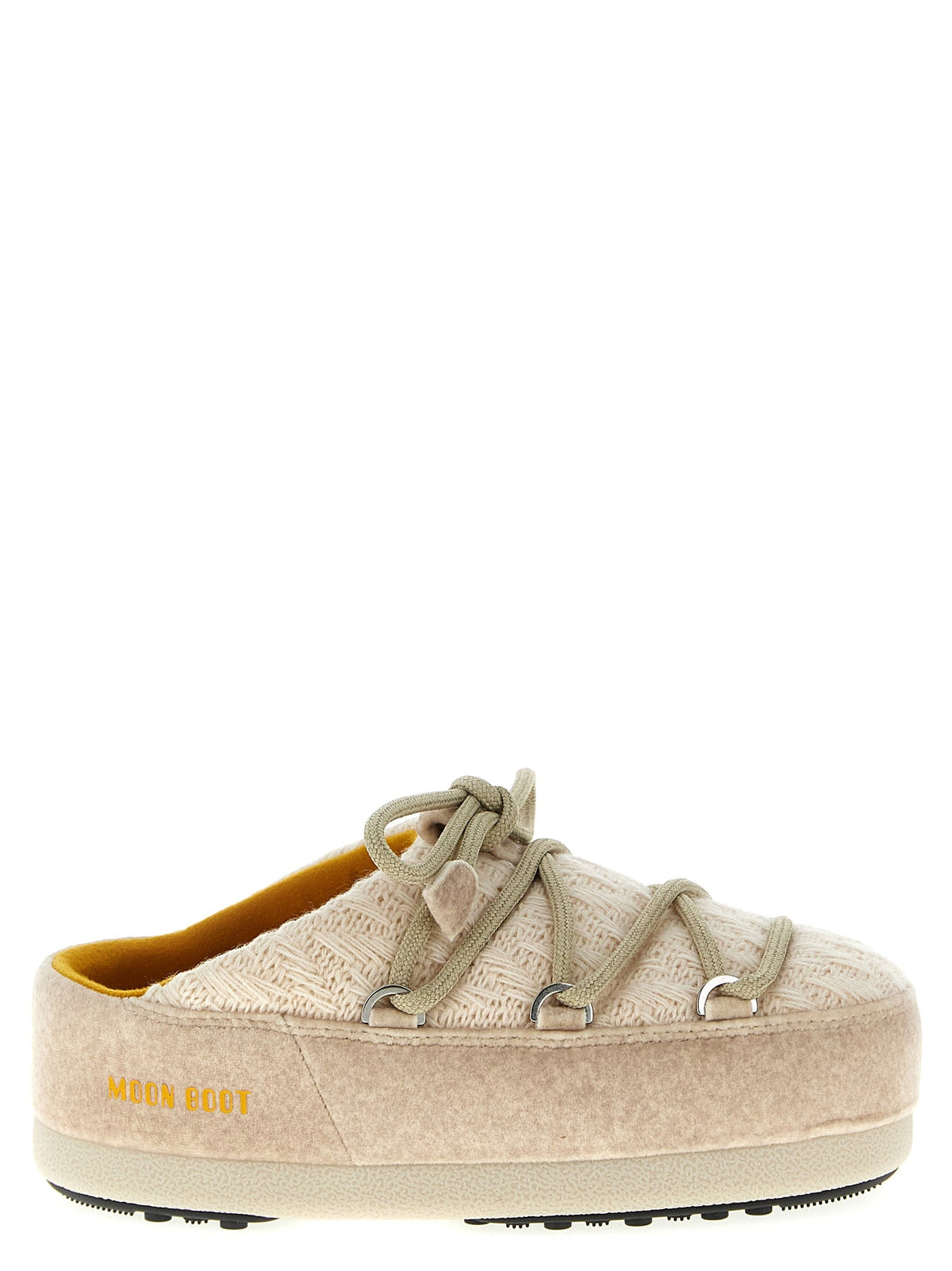 Moon Boot Beige Polyester Flat Boots