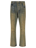 PURPLE Multicolor Cotton Straight-Leg Jeans