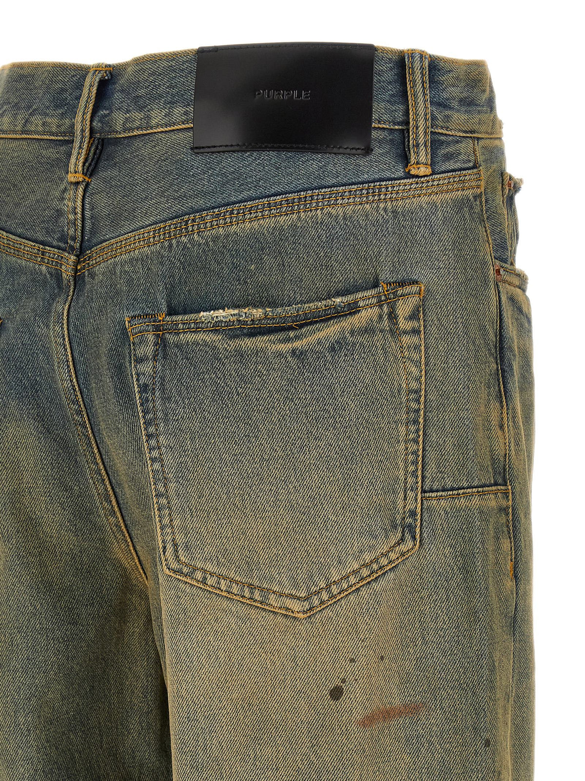 PURPLE Multicolor Cotton Straight-Leg Jeans