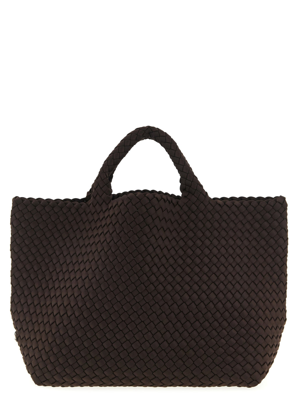 NAGHEDI Brown Neoprene Tote Bag