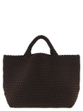 NAGHEDI Brown Neoprene Tote Bag