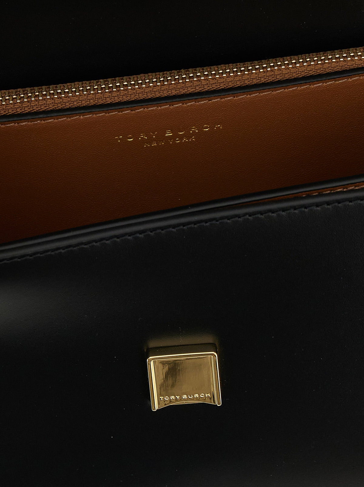 Tory Burch Black Calfskin Crossbody Bag