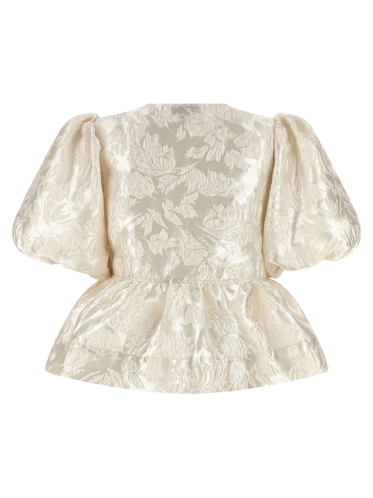 Ganni White Polyester Blouse