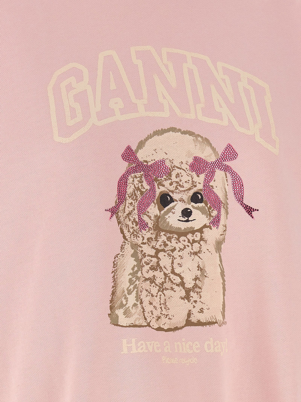 Ganni Multicolor Organic Cotton Sweatshirt